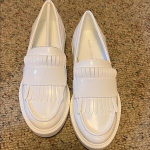 Marc Fisher Women's Shiny White Loafers